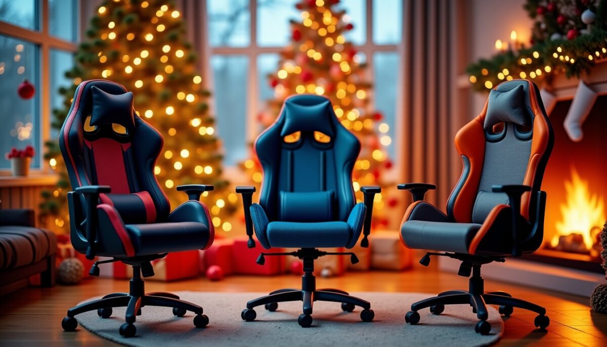 Noël 2024 : Les 3 chaises gaming incontournables à offrir pour un cadeau parfait